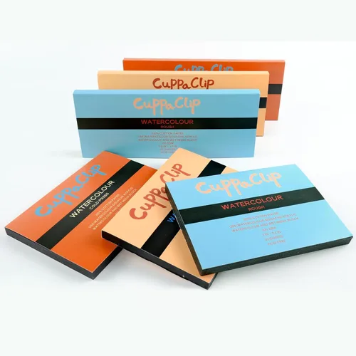 Miniatura 8 de CuppaClip Bloque de Papel de Acuarela de Algodón Puro Libreta de Papel de Arte 300GSM(140LB) Libre de Ácido 20 Hojas Suministros de Arte de Acuarela