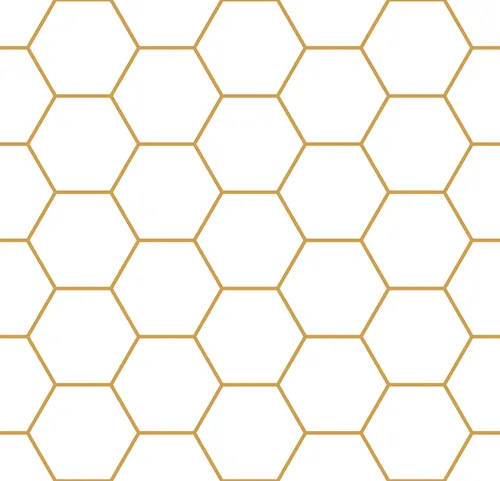 Miniatura 7 de Papel tapiz adhesivo dorado para despegar y pegar, papel tapiz hexagonal extraíble, geométrico, autoadhesivo, moderno, enrejado, de vinilo de 17.5 x