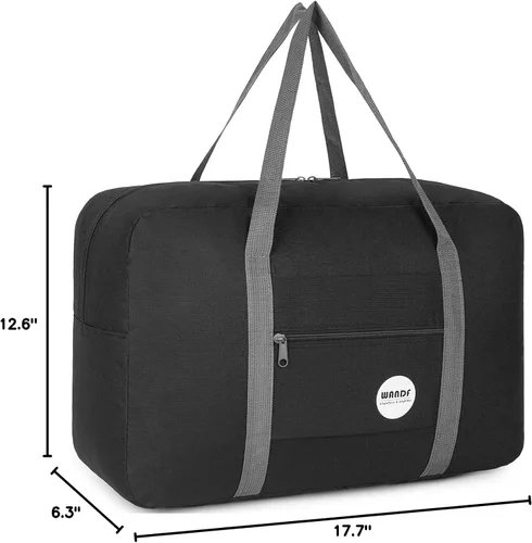 Miniatura 8 de WANDF Bolsa de viaje para artículos personales de Spirit Airlines de 18 x 14 x 8 pulgadas, bolsa de viaje debajo del asiento, equipaje de mano