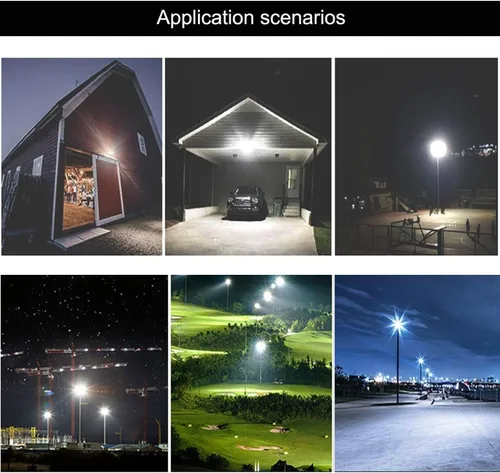 Miniatura 7 de 4Pack LED Flood Light Outdoor,50W LED Work Light 5500lm with 6FT US Plug,IP66 Waterproof Exterior Security Lights,6000K Daylight White Outside