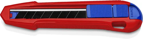 Miniatura 2 de KNIPEX Tools CutiX Cuchillo universal a presión, 6-1/2 pulgadas, rojo/azul