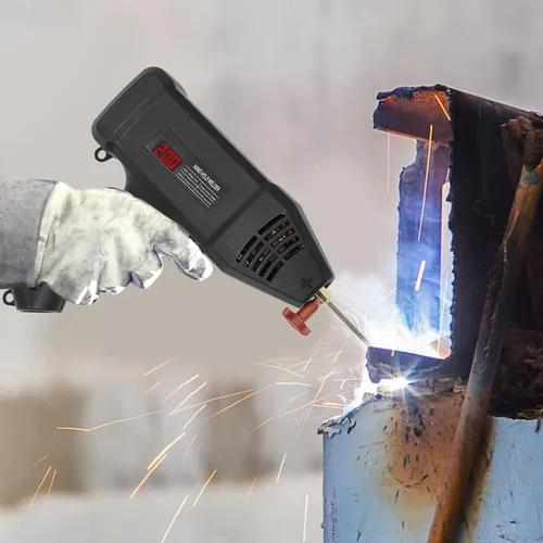 Miniatura 2 de Máquina de soldar, kit de soldador de mano, máquina de soldadura portátil de 110 V, soldador digital de voltaje de 3000 W con caja de herramientas