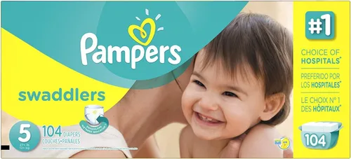 Miniatura 8 de Pañales para bebé, talla 3, 168 unidades – Pampers Swaddlers, suministro de un mes (el embalaje y las impresiones en los pañales pueden variar)
