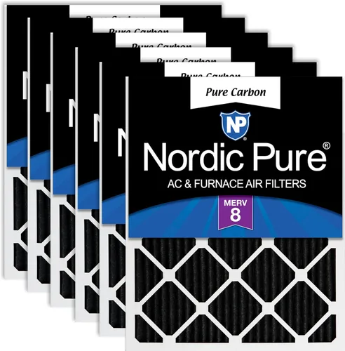 Miniatura 45 de Nordic Pure Filtros de aire para horno MERV 6 de 18 x 25 x 1 pulgadas (tamaño real: 17 1/2 x 24 1/2 x 3/4), color verde poliéster MERV 6, reduce