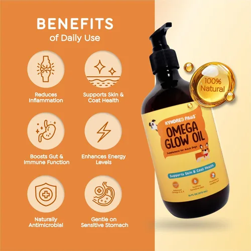 Miniatura 3 de Aceite Omega-3-6-9 para perros, con sabor natural y sin olor a pescado, 8.5 onzas líquidas, alternativa al aceite de pescado a base de salmón, 52%