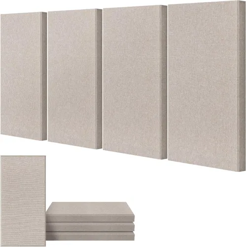 UMIACOUSTICS 4 paneles acústicos, paneles acústicos de fibra de vidrio de 2 pulgadas de grosor, paneles de pared de sonido de fibra de vidrio de 2