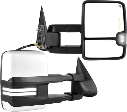 Miniatura 19 de YITAMOTOR Espejo de Remolque Compatible con 2014 2015 2016 2017 2018 Silverado 1500 2500 3500 Avalanche Tahoe Suburban, GMC Sierra Yukon, Telescopio