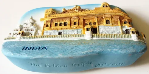 Miniatura 2 de El Templo Dorado (Harmandir Sahib) Amritsar INDIA Resina 3D Refrigerador Nevera Imán Tailandés Hecho a Mano Artesanía.