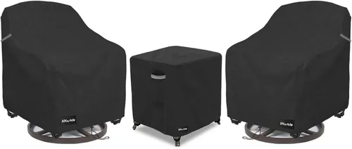 Miniatura 21 de ANartcle Fundas para Sillas de Patio, 600D Impermeables de Servicio Pesado para Muebles de Jardín y Patio al Aire Libre, Fundas para Sillas