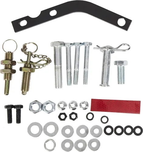 Miniatura 9 de ECOTRIC Transportador de carga de enganche de 46.2 x 26.8 x 38.7 pulgadas con rampa plegable de 500 libras de capacidad, soporte de enganche