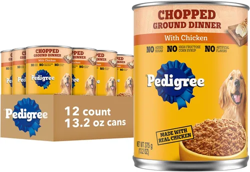 Miniatura 16 de Pedigree Picado molido comida húmeda suave para perros adultos con cena de carne T-Bone, comida enlatada para perros, latas de 13.2 onzas, 12