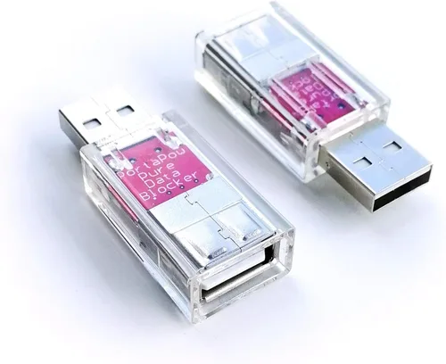 Miniatura 6 de PortaPow Bloqueador de datos USB (blanco, paquete de 2) - Protege contra el juice jacking