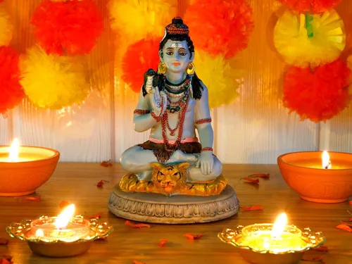 Miniatura 7 de BangBangDa Estatua hindú de Dios Señor Shiva – 5.7 pulgadas de alto Ídolo indio Murti Shiva para la oficina en casa, templo mandir, sala de oración