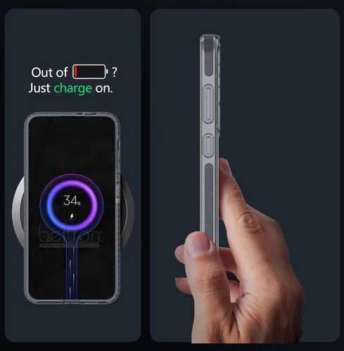 Miniatura 4 de BELTRON Funda para cinturón para Samsung Galaxy S25 Ultra, funda protectora delgada transparente y funda de clip giratorio para cinturón, compatible