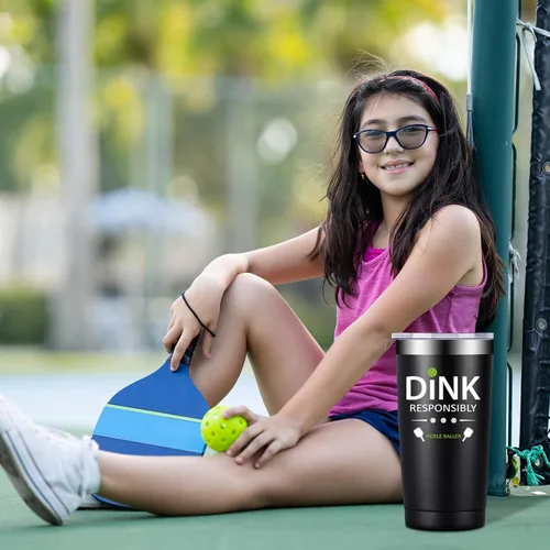 Miniatura 5 de Fufandi Regalos de pickleball para hombres y mujeres – Pickle Ball Dink Responsibly – Navidad, regalos de cumpleaños para los amantes del pickleball