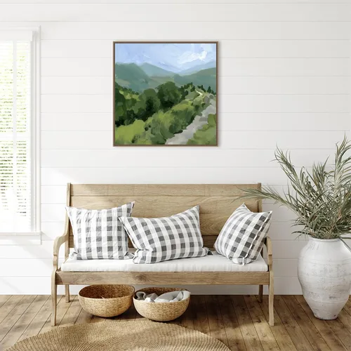Miniatura 6 de Amanti Art Lienzo enmarcado para pared, 30 x 30 pulgadas, camino forrado de árbol I por Victoria Barnes, lienzo enmarcado para pared, obras de arte