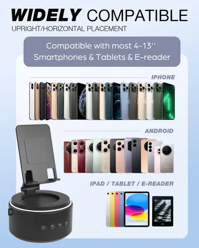 Miniatura 5 de Funistree Regalos para hombres, él, marido, día del padre, soporte para teléfono celular con altavoz Bluetooth inalámbrico, regalos de cumpleaños