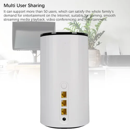Miniatura 8 de GOWENIC Enrutador WiFi 6 5G con ranura SIM, velocidades de descarga de hasta 4.67 Gbps, enrutador WiFi de doble banda, puerto LAN WAN, enrutador CPE