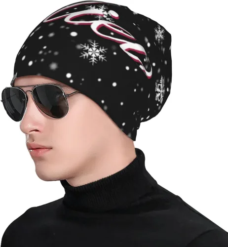Miniatura 5 de LAIPUTER Gorro de punto de quimioterapia cerrado estándar para días festivos, gorra holgada y holgada para mujeres y hombres