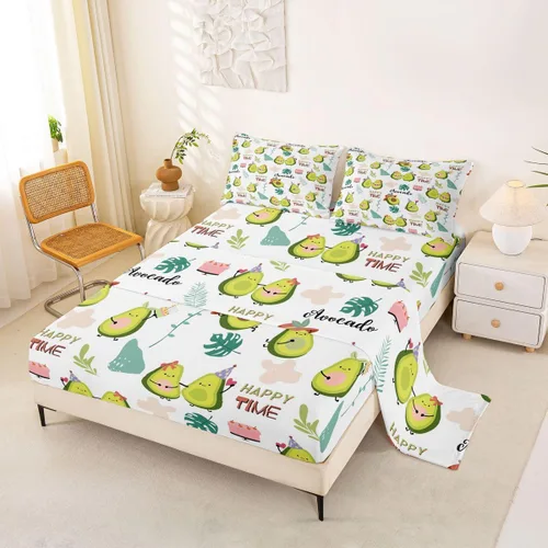 Miniatura 40 de Feelyou Juego de ropa de cama con alfabeto 3D, juego de sábanas coloridas del alfabeto inglés para niños y adultos, sábanas de dibujos animados