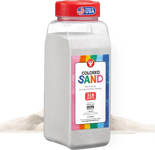 Miniatura 41 de Hygloss Arena de colores para manualidades – Botella de 1 libra, magenta – Juegos de arte de arena fina y colorida vibrante para niños – Actividades