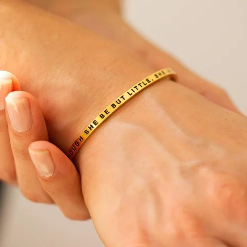 Miniatura 5 de MantraBand Pulseras Pulsera de mantra ajustable grabada inspiradora Color oro rosa Regalos para mujeres