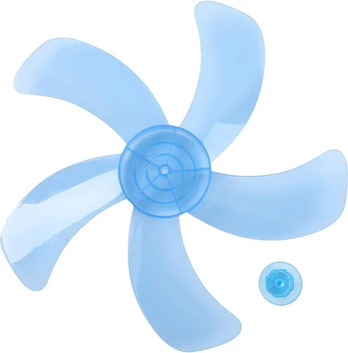 Miniatura 8 de Reemplazo de la hoja del ventilador de plástico para ventilador de pie ventilador de mesa accesorios generales con cubierta de tuerca negro A 10