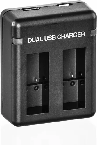 Miniatura 4 de Ultimaxx Cargador de batería USB dual para GoPro HERO 5, 6, 7 y 8 baterías con 2 baterías de repuesto de vida prolongada (1700 mAh, 3,85 V, 6,5 Wh)