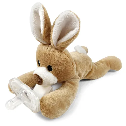 Miniatura 9 de Soporte desmontable para chupete de mono, chupete de silicona suave con juguete de animales de peluche, extraíble, lavable a máquina, sin BPA