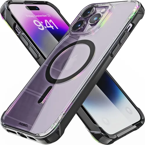 Miniatura 31 de Phone REBEL - Funda transparente para iPhone 14 Plus [Serie esmerilada Gen-4], textura mate translúcida, no se pone amarilla, protectores a prueba