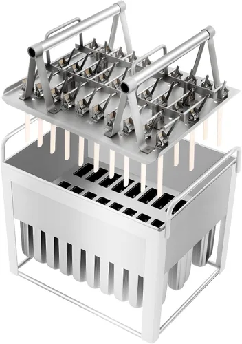 Miniatura 4 de Moldes para hacer paletas de acero inoxidable, 30 piezas, moldes de paletas de acero inoxidable, hechos en casa, reutilizables, para hacer