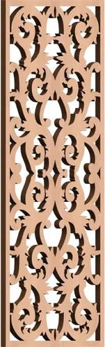Miniatura 163 de Meadville Paneles decorativos de pared de madera con calado, 9 3/8 pulgadas de ancho x 24 3/8 pulgadas de alto x 1/4 de alto, aliso