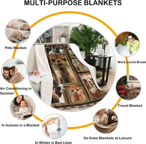 Miniatura 6 de Manta de ciervo para niños, manta suave para sofá, cama, sala de estar, mantas de vellón acogedoras y colchas de franela cálida de viaje para niños