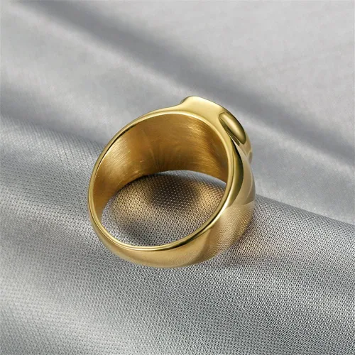 Miniatura 4 de INRENG Anillos masónicos masones de acero inoxidable chapados en oro para hombres y mujeres, banda de signo de masón azul G Lodge Master Mason