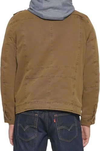 Miniatura 2 de Levi's Chaqueta estilo militar con capucha de algodón lavado para hombre