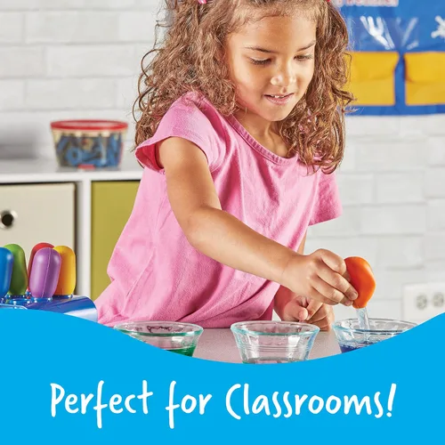 Miniatura 6 de Learning Resources goteros jumbo - experimentos científicos para niños, juguetes sensoriales para mesa de agua, herramientas para niños pequeños