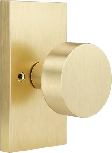 Miniatura 19 de EHOMEWARE Paquete de 2 pomos para puerta de paso para interiores, pomos de puerta negros para armario/pasillo, manija de puerta redonda sin