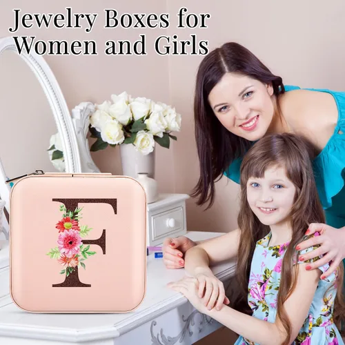 Miniatura 5 de Regalos de Navidad 2023, estuche de joyería imprescindible de viaje, accesorios de viaje esenciales de vacaciones para mujeres, adolescentes, niñas