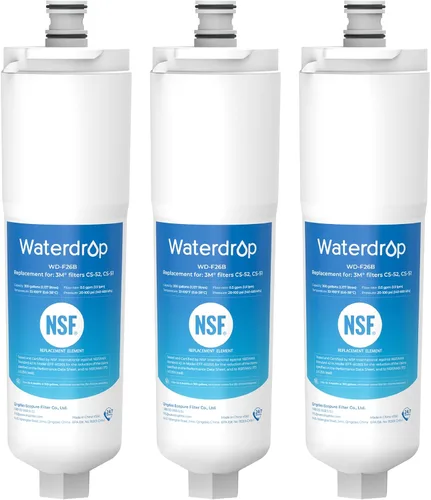 Waterdrop WD-F26B Filtro de agua para refrigerador, repuesto para Bosch® 640565, Whirlpool® WHKF-R-PLUS, EVOLFLTR10, 3M® Cuno CS-52, CS-51,