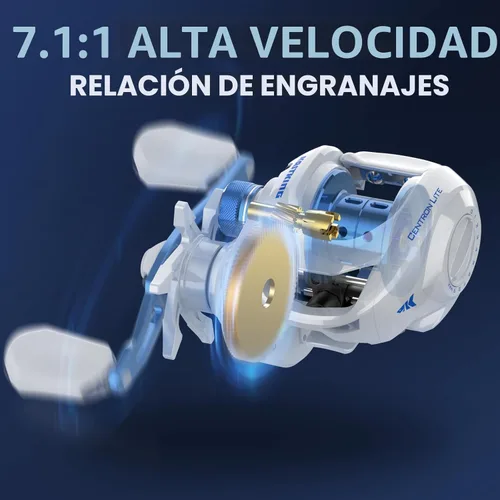 Miniatura 7 de KastKing Centron Lite Set de 2 cañas de pescar de grafito IM6/guías de acero inoxidable con anillos de cerámica/asas contorneadas de EVA/talón