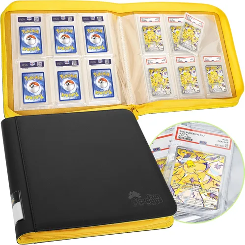 Miniatura 14 de FunGuys Carpeta para Tarjetas Graduadas – Carpeta de 4 Bolsillos para Slabs para PSA, BGS, SGC y Todas las Tarjetas Graduadas, Álbum