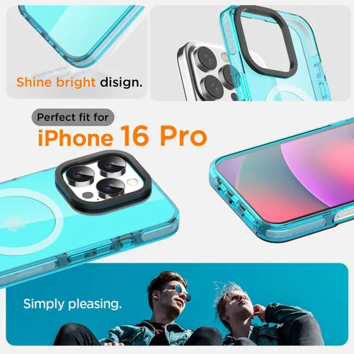 Miniatura 126 de AICase Funda protectora para iPhone 16 compatible con iPhone 16, delgada, ligera, transparente [no amarillenta] Diseño vibrante