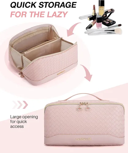 Miniatura 2 de BAGSMART Bolsa de Maquillaje Acolchada 24-A-Rosa