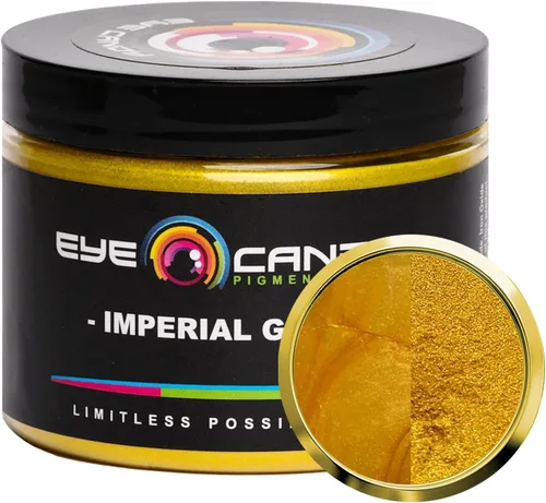 Miniatura 17 de Pigmentos Eye Candy Oro Mica en Polvo Premium - Kin Gold (25gr) - para Epoxi, Resina, Jabón, Pintura, Carpintería, Vaciado de Acrílico, Bombas