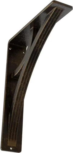 Miniatura 49 de Ekena Millwork BKTM02X10X12TGLABS Soporte de metal, 2 pulgadas de ancho x 10 pulgadas de profundidad x 12 pulgadas de alto, latón envejecido