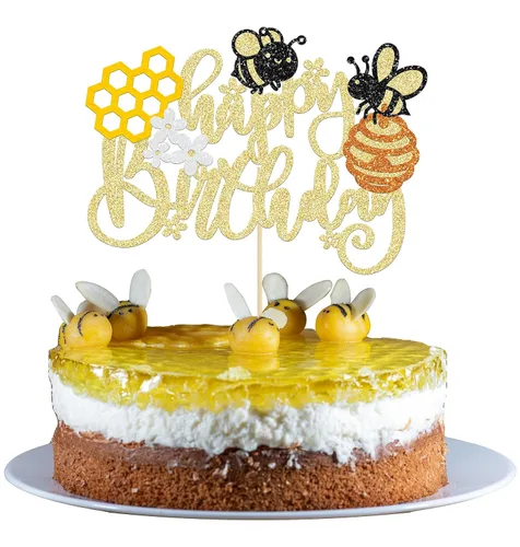 Miniatura 12 de Gyufise 24 adornos para cupcakes de abejorros de abejorro, pequeñas figuritas de abeja, selecciones de cupcakes Oh Babee, decoraciones para pasteles