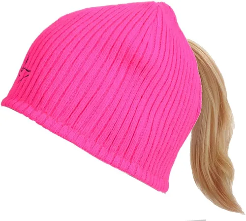 Miniatura 2 de Gorro reversible para cola de caballo para mujer, resistente al viento, forro polar, para senderismo, caza, pesca