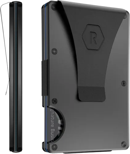 Miniatura 24 de Ridge - Cartera para hombre – Cartera compacta minimalista delgada y portatarjetas, billetera con bolsillo frontal protegido RFID para hombres