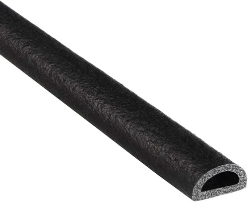 Miniatura 14 de Trim-Lok Sello de goma en forma de D – 1 pulgada de altura, 1 pulgada de ancho, 125 pies de longitud – Sello de espuma EPDM con cinta adhesiva BT