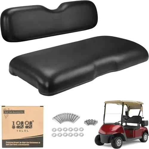 10L0L Conjunto de asiento delantero de carrito de golf para EZGO RXV 2008-up, Cojines inferiores de asiento de estilo fábrica y kit de reemplazo del